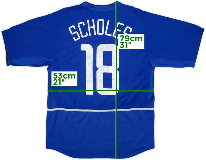 2002-03 Manchester United Third Shirt Scholes #18 - 8/10 - (M)