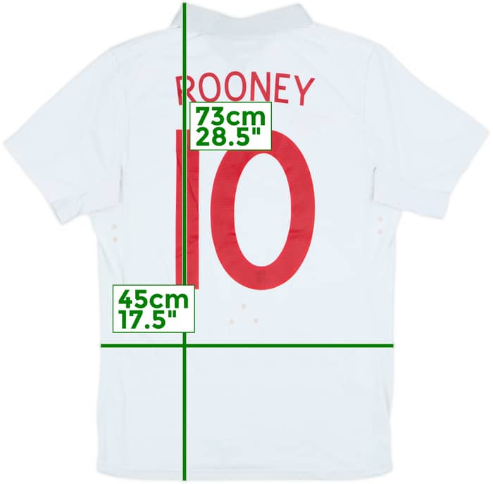 2009-10 England Home Shirt Rooney #10 - 5/10 - (M)