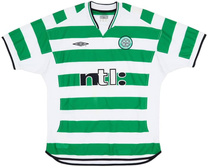 2001-03 Celtic Home Shirt Petrov #19 - 7/10 - (L)