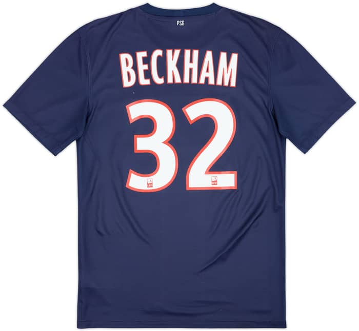 2012-13 Paris Saint-Germain Home Shirt Beckham #32 - 7/10 - (S)