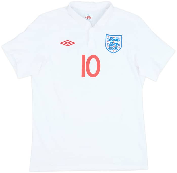 2009-10 England Home Shirt Rooney #10 - 10/10 - (M)