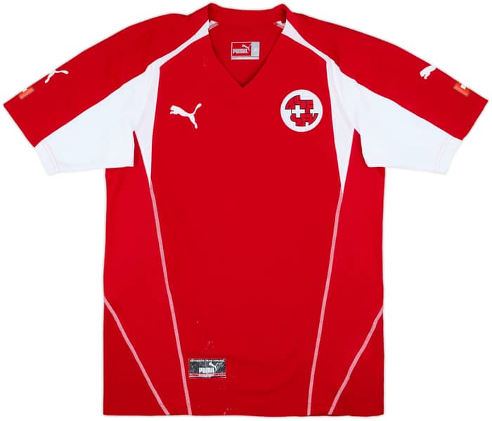 2004-06 Switzerland Home Shirt Streller #11 - 8/10 - (M)