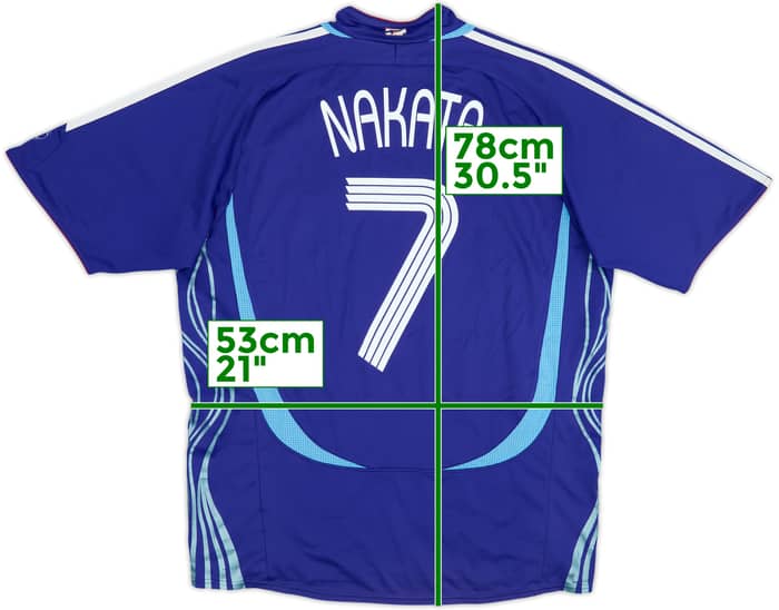2006-08 Japan Home Shirt Nakata #7 - 6/10 - (M)
