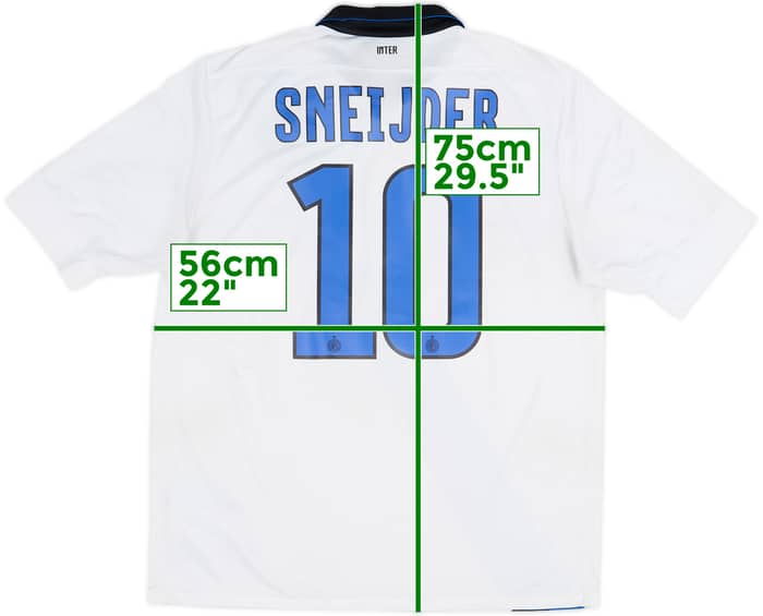 2011-12 Inter Milan Away Shirt Sneijder #10 - 6/10 - (L)