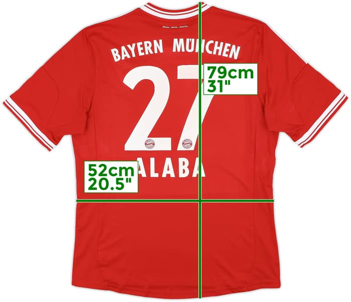 2013-14 Bayern Munich Home Shirt Alaba #27 - 5/10 - (L)
