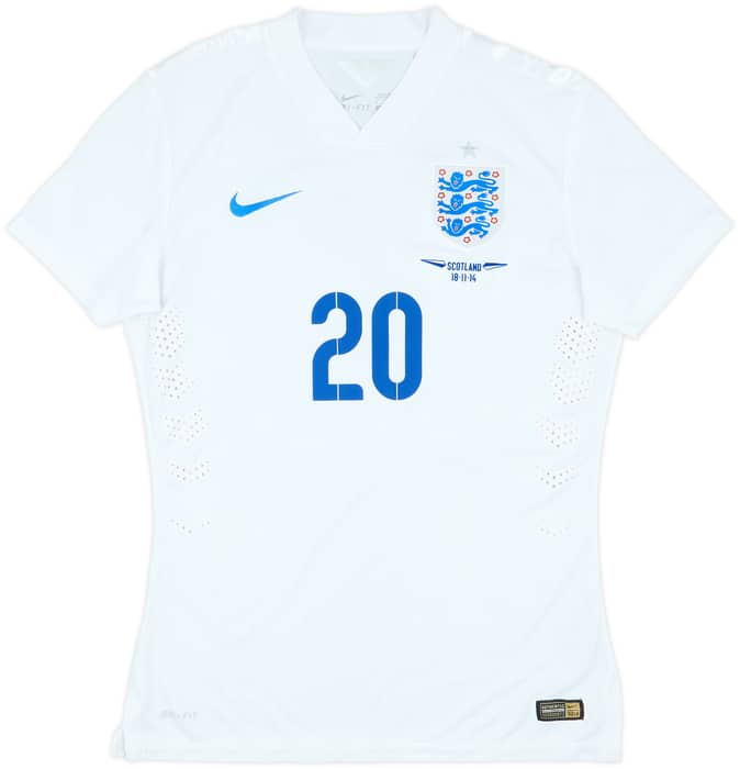 2014 England Match Issue Home Shirt Lallana #20