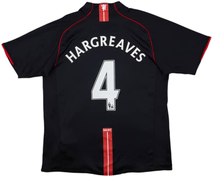 2007-08 Manchester United Away Shirt Hargreaves #4 - 8/10 - (L)