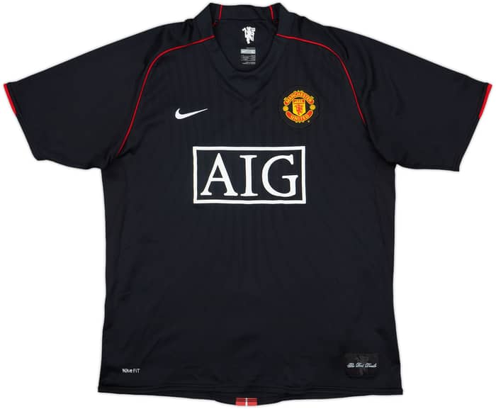 2007-08 Manchester United Away Shirt Hargreaves #4 - 8/10 - (L)