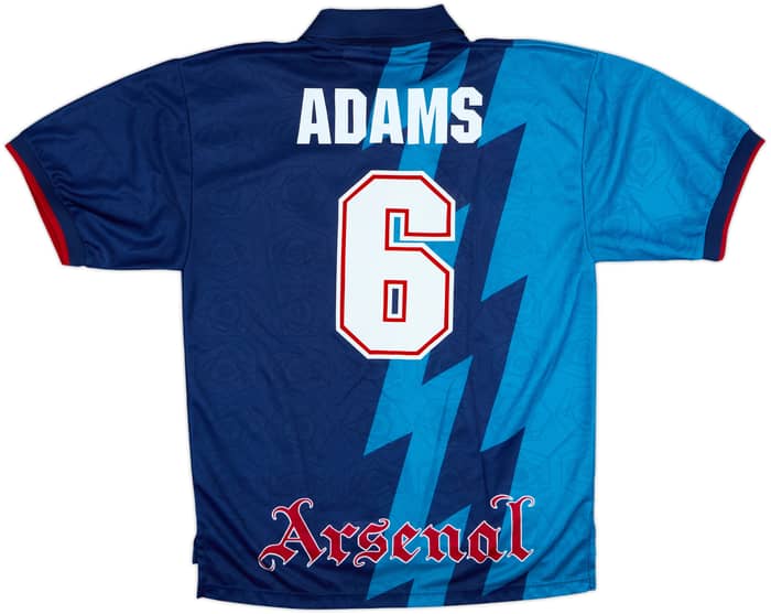 1995-96 Arsenal Away Shirt Adams #6 - 8/10 - (L)