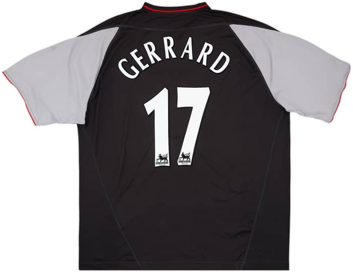 2002-04 Liverpool Away Shirt Gerrard #17 - 9/10 - (XXL)