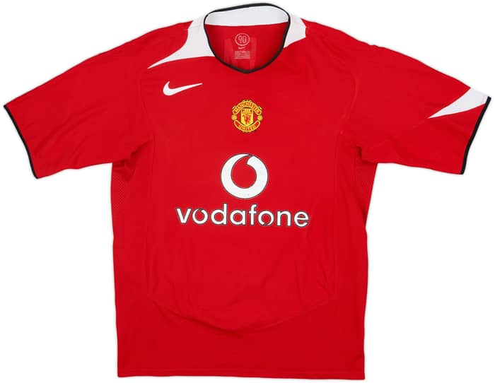 2004-06 Manchester United Home Shirt J.S.Park #13 - 7/10 - (M)