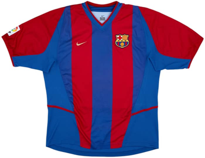 2002-03 Barcelona Home Shirt Xavi #6 - 9/10 - (L)