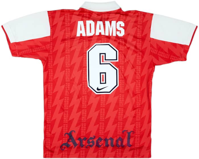 1994-96 Arsenal Home Shirt Adams #6 - 7/10 - (L)