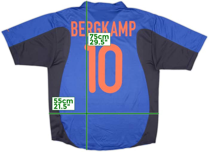 2000-02 Netherlands Away Shirt Bergkamp #10 - 8/10 - (L)