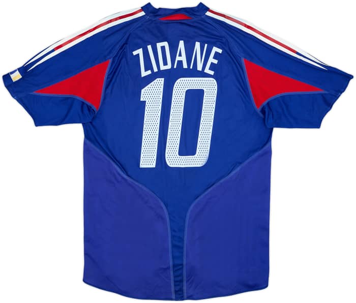2004-06 France Home Shirt Zidane #10 - 7/10 - (L)
