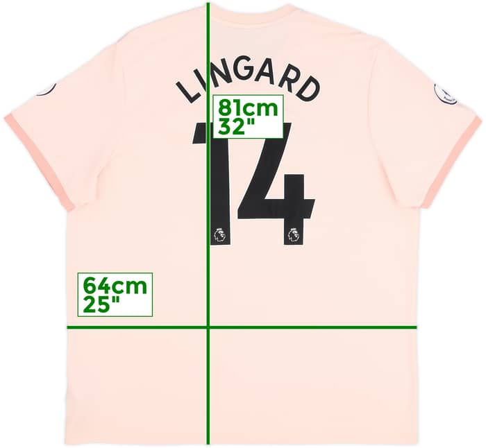 2018-19 Manchester United Away Shirt Lingard #14 - 5/10 - (XXL)