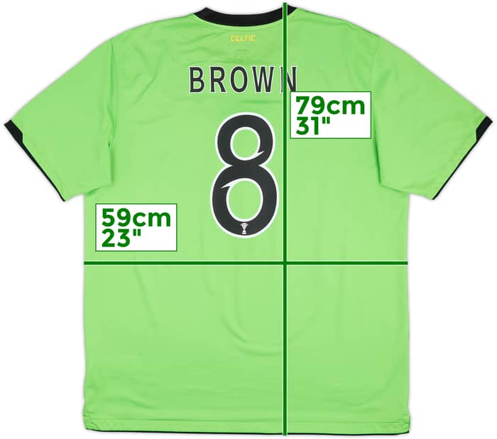 Camiseta de visitante del Celtic 2010-11 Marrón #8 - 8/10 - (XL)