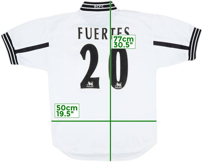 1999-01 Derby County Home Shirt Fuertes #20 - 8/10 - (L)