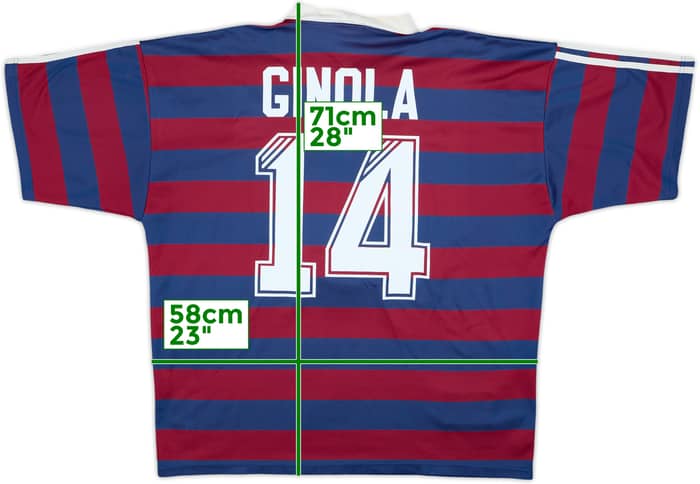 1995-96 Newcastle Camiseta de Visitante Ginola #14 - 8/10 - (XL)