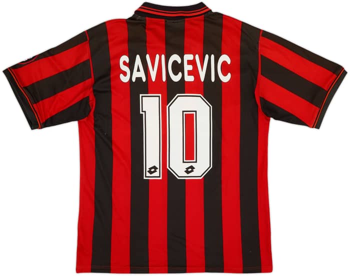 1996-97 AC Milan Home Shirt Savicevic #10 - 7/10 - (L)