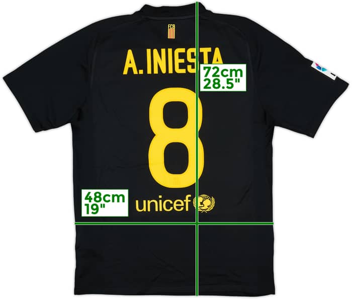 2011-12 Barcelona Away Shirt A.Iniesta #8 - 9/10 - (M)