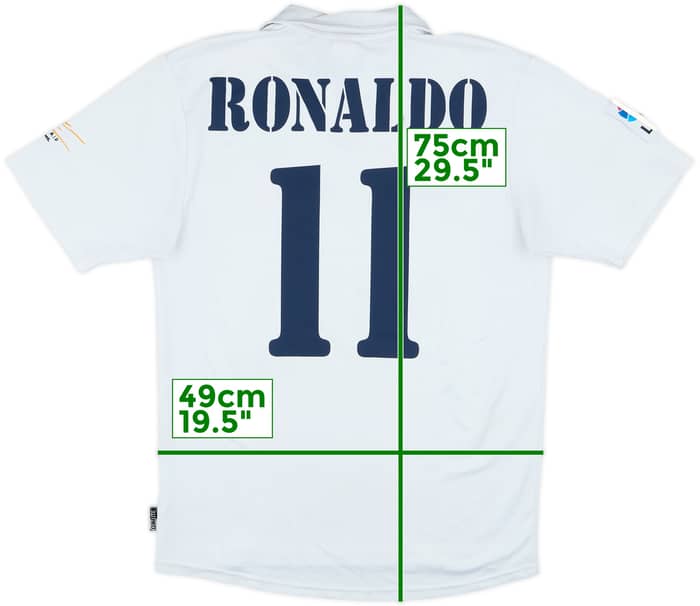 2002-03 Real Madrid Centenary Home Shirt Ronaldo #11 - 5/10 - (S)