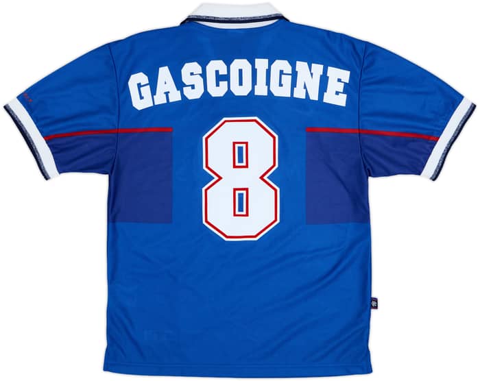 1997-99 Rangers Home Shirt Gascoigne #8 - 9/10 - (S)