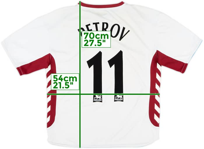 2006-07 Aston Villa Away Shirt Petrov #11 - 6/10 - (L)