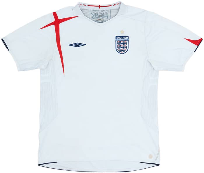 2005-07 England Home Shirt - 5/10 - (L)