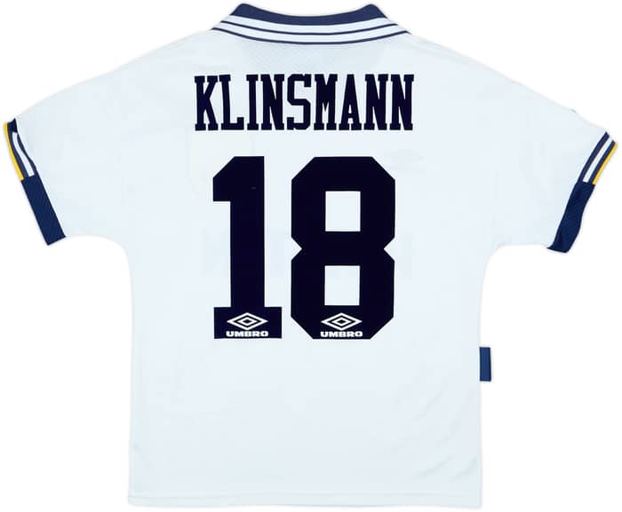 1993-95 Tottenham Home Shirt Klinsmann #18 - 8/10 - (S)