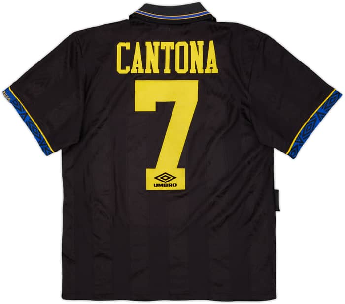 1993-95 Manchester United Away Shirt Cantona #7 - 8/10 - (S)
