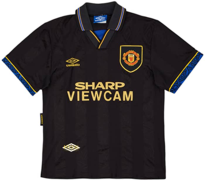 1993-95 Manchester United Away Shirt Cantona #7 - 8/10 - (S)
