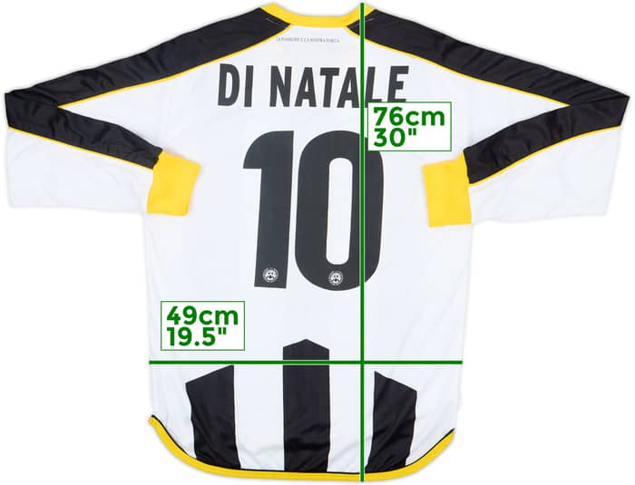 2014-15 Udinese Home L/S Shirt Di Natale #10 - 8/10 - (M)