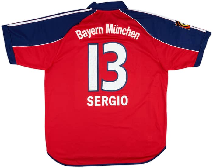 1999-01 Bayern Munich Signed Home Shirt Sergio #13 - 8/10 - (XL)