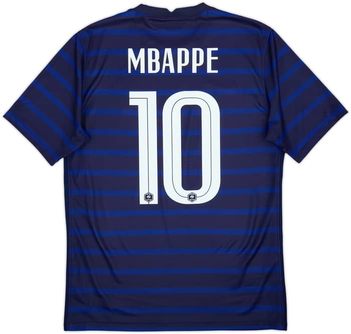2020-21 France Home Shirt Mbappe #10 - 8/10 - (M)