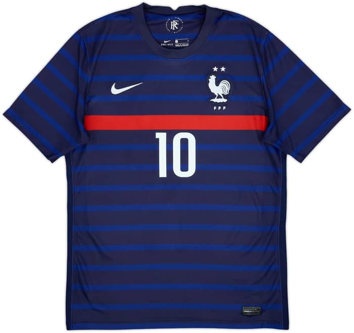 2020-21 France Home Shirt Mbappe #10 - 8/10 - (M)