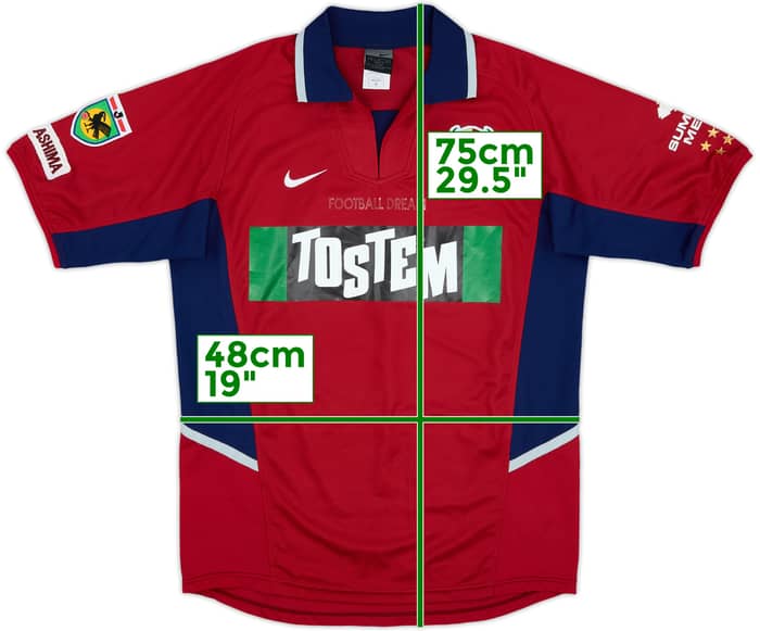 2002-03 Kashima Antlers Home Shirt - 6/10 - (M)