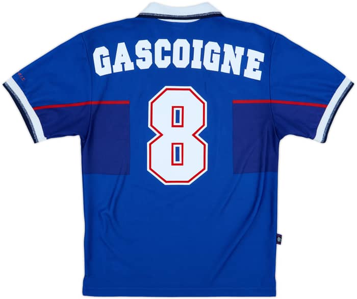 1997-99 Rangers Home Shirt Gascoigne #8 - 8/10 - (S)