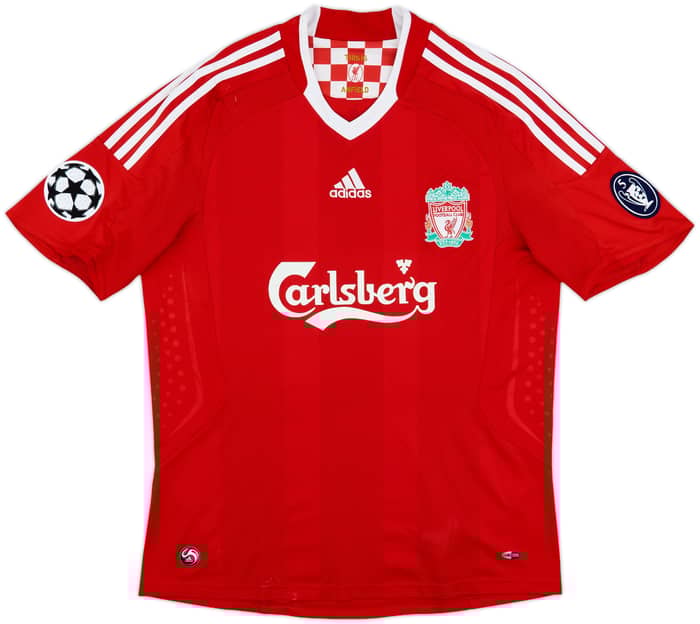2008-10 Liverpool Home Shirt Gerrard #8 - 7/10 - (M)