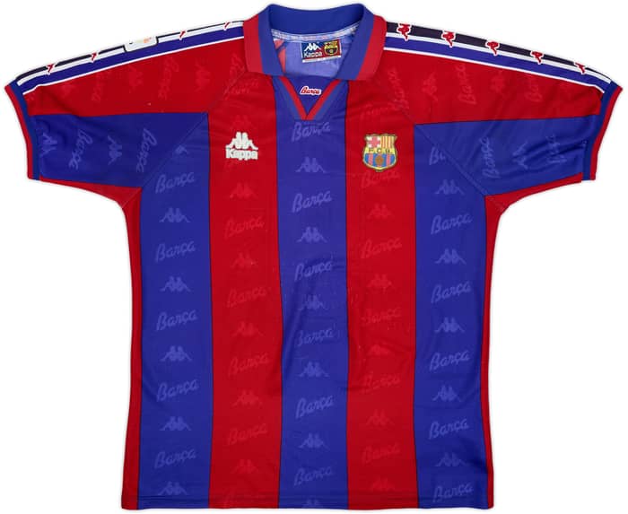 1995-97 Barcelona Home Shirt Ronaldo #9 - 6/10 - (M)