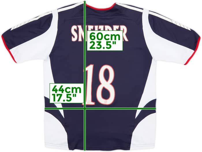 2005-07 Ajax Away Shirt Sneijder #18 - 8/10 - (M.Boys)