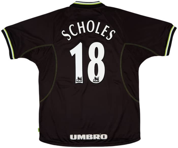 1998-99 Manchester United Third Shirt Scholes #18 - 10/10 - (XL)
