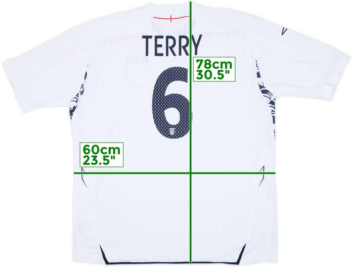 2007-09 England Home Shirt Terry #6 (XXL)
