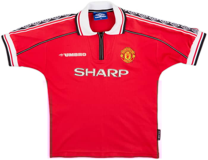 1998-00 Manchester United Home Shirt - 5/10 - (M.Boys)