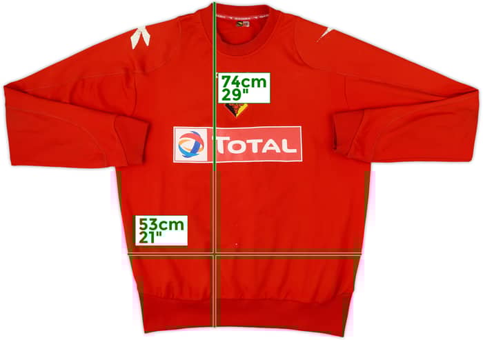 2006-07 Watford Diadora Sweat Top - 6/10 - (M)