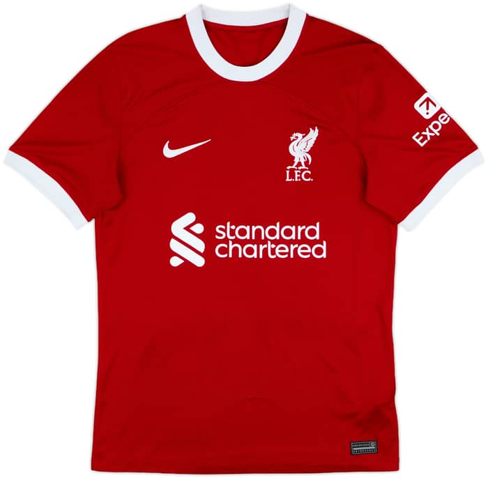 2023-24 Liverpool Home Shirt Virgil #4 - 7/10 - (S)