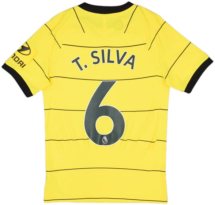 2021-22 Chelsea Authentic Away Shirt T.Silva #6 - 9/10 - (XS)