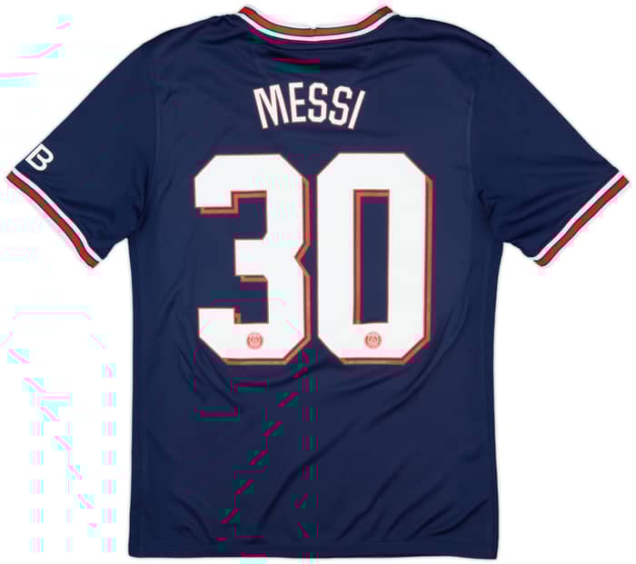 2021-22 Paris Saint-Germain Home Shirt Messi #30 - 8/10 - (S)