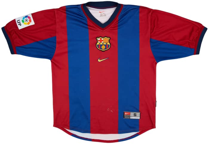1998-00 Barcelona Home Shirt Rivaldo #11 - 6/10 - (S)