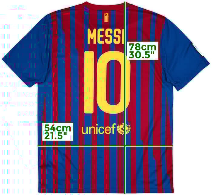 2011-12 Barcelona Home Shirt Messi #10 - 8/10 - (L)